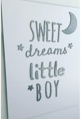 Fali kép szürke "sweet dreams"