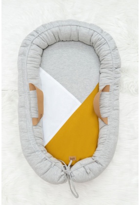 szürke babafészek kivehető béléssel