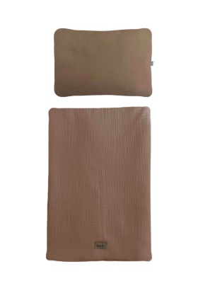 muszlin takaró és párna szett taupe