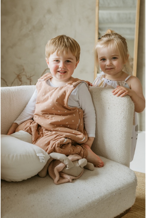 Toddler sleeping bag confetti cappuccino