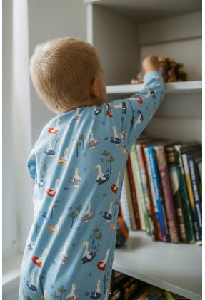 pyjama goose light blue