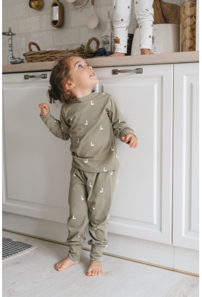 kétrészes pizsama zöld lúd