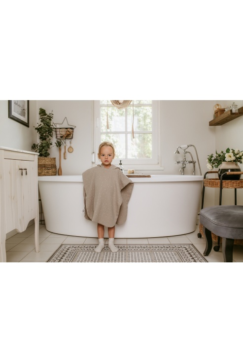 Muslin poncho dots