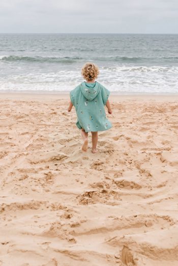 poncsó gyerek szörf muszlin